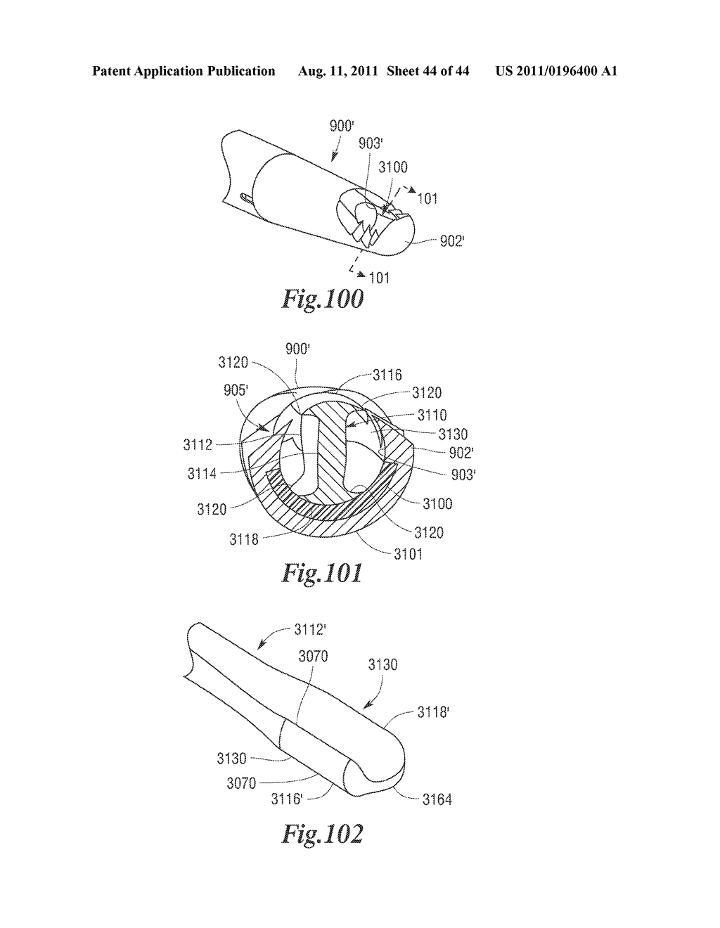 ROTATABLE CUTTING IMPLEMENT ARRANGEMENTS FOR ULTRASONIC SURGICAL     INSTRUMENTS - diagram, schematic, and image 45