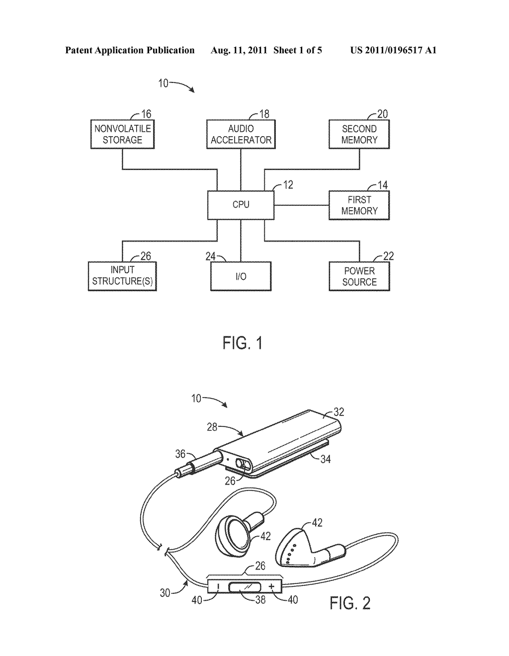 System and Method for Performing Audio Processing Operations by Storing     Information Within Multiple Memories - diagram, schematic, and image 02