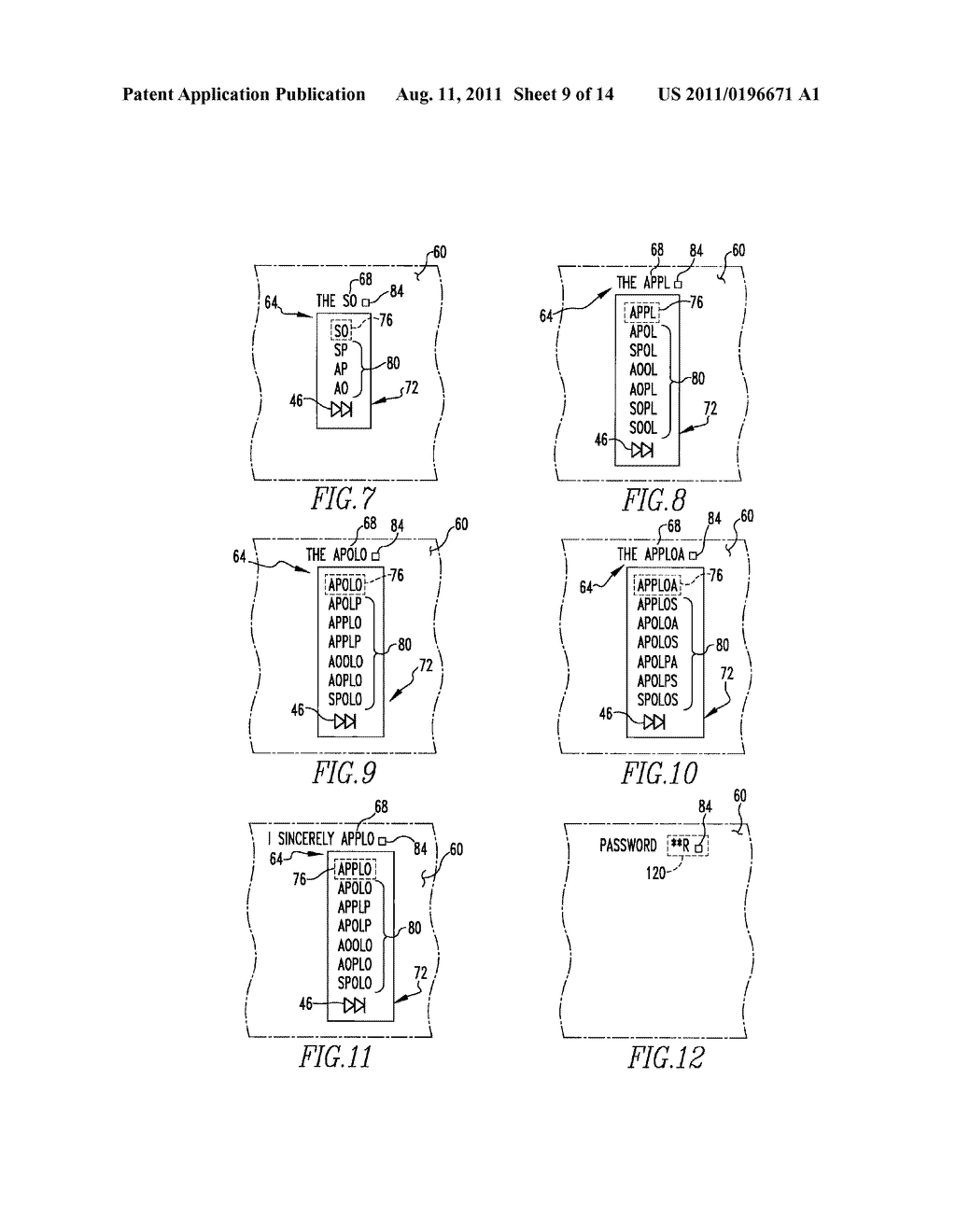 HANDHELD ELECTRONIC DEVICE AND METHOD FOR DISAMBIGUATION OF COMPOUND TEXT     INPUT AND FOR PRIORITIZING COMPOUND LANGUAGE SOLUTIONS ACCORDING TO     QUANTITY OF TEXT COMPONENTS - diagram, schematic, and image 10