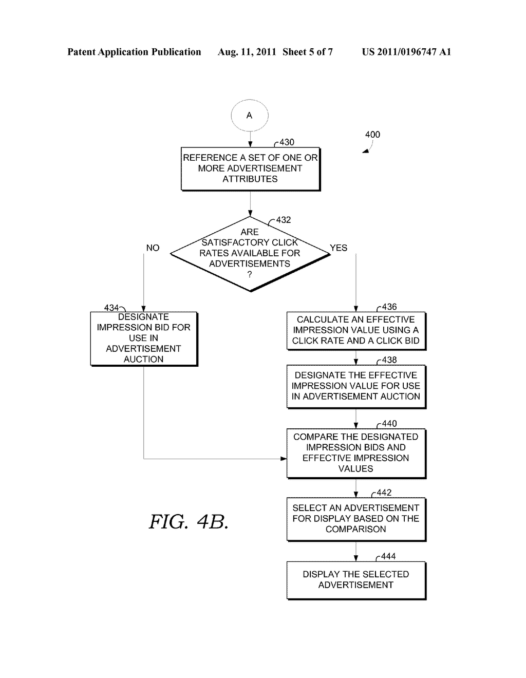 FACILITATING ADVERTISEMENT SELECTION USING ADVANCEMENT BIDS - diagram, schematic, and image 06