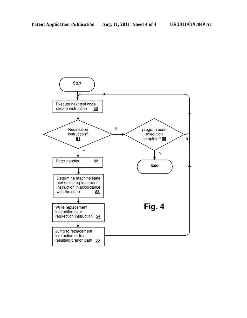 TWO PASS TEST CASE GENERATION USING SELF-MODIFYING INSTRUCTION REPLACEMENT - diagram, schematic, and image 05