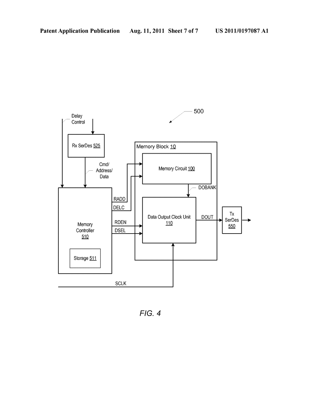 MEMORY DEVICE INCLUDING A MEMORY BLOCK HAVING A FIXED LATENCY DATA OUTPUT - diagram, schematic, and image 08