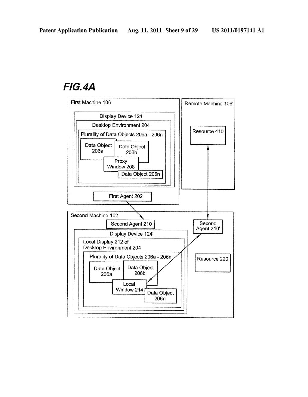 METHODS AND SYSTEMS FOR PROVIDING, BY A REMOTE MACHINE, ACCESS TO     GRAPHICAL DATA ASSOCIATED WITH A RESOURCE PROVIDED BY A LOCAL MACHINE - diagram, schematic, and image 10