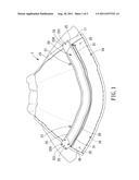 Ski Jacket with a Waist Adjuster Storage Structure diagram and image