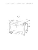 Fabric Fastened Changing Table diagram and image