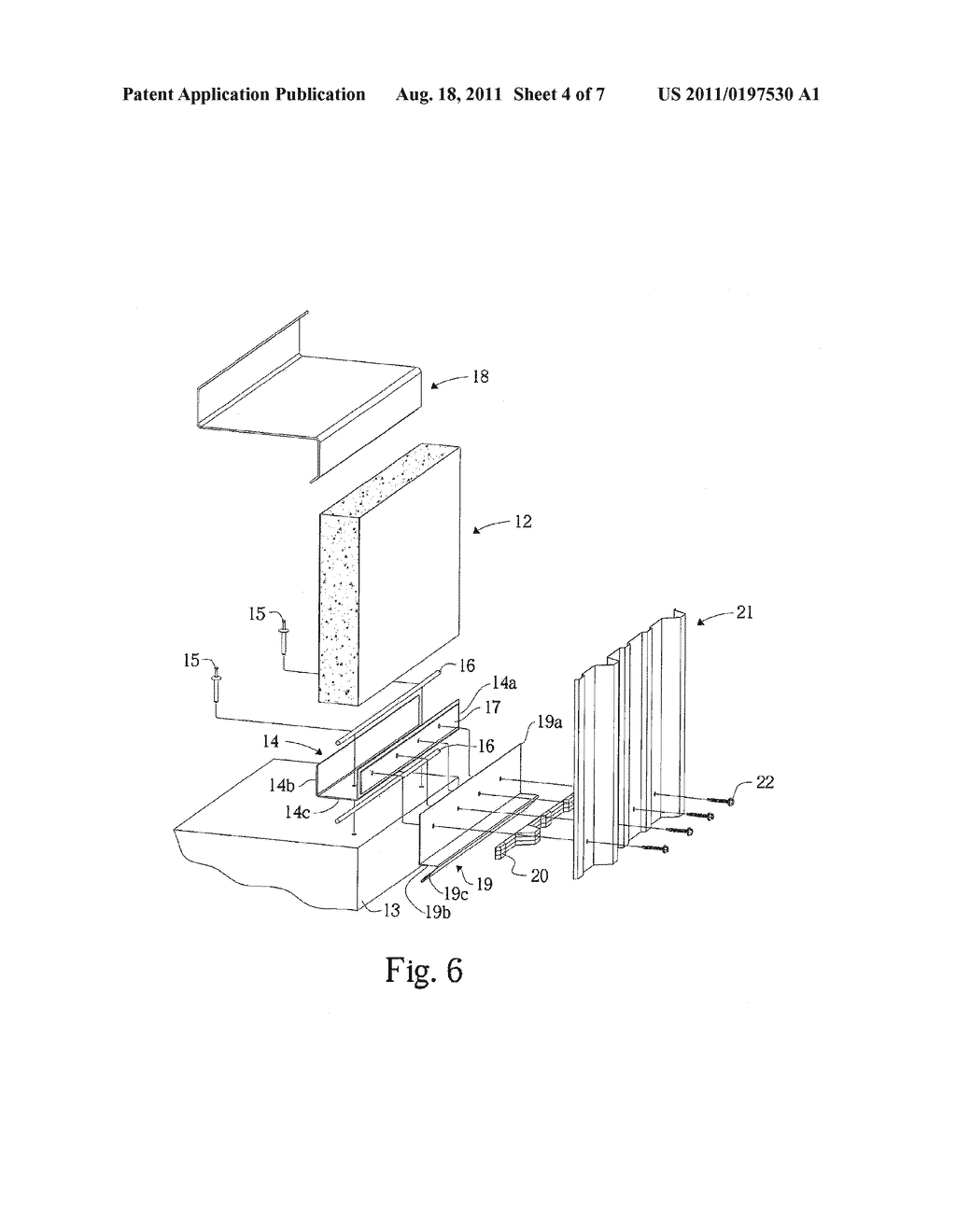 COMPOSITE INSULATING BUILDING PANEL AND SYSTEM AND METHOD FOR ATTACHING     BUILDING PANELS - diagram, schematic, and image 05