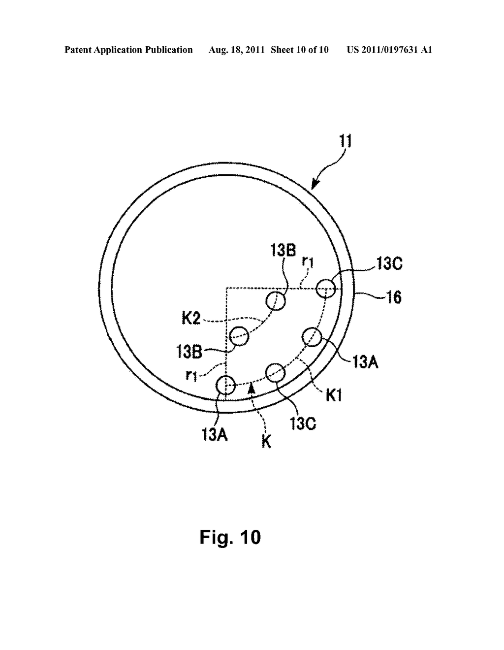 METHOD AND APPARATUS FOR MANUFACTURING VITREOUS SILICA CRUCIBLE - diagram, schematic, and image 11