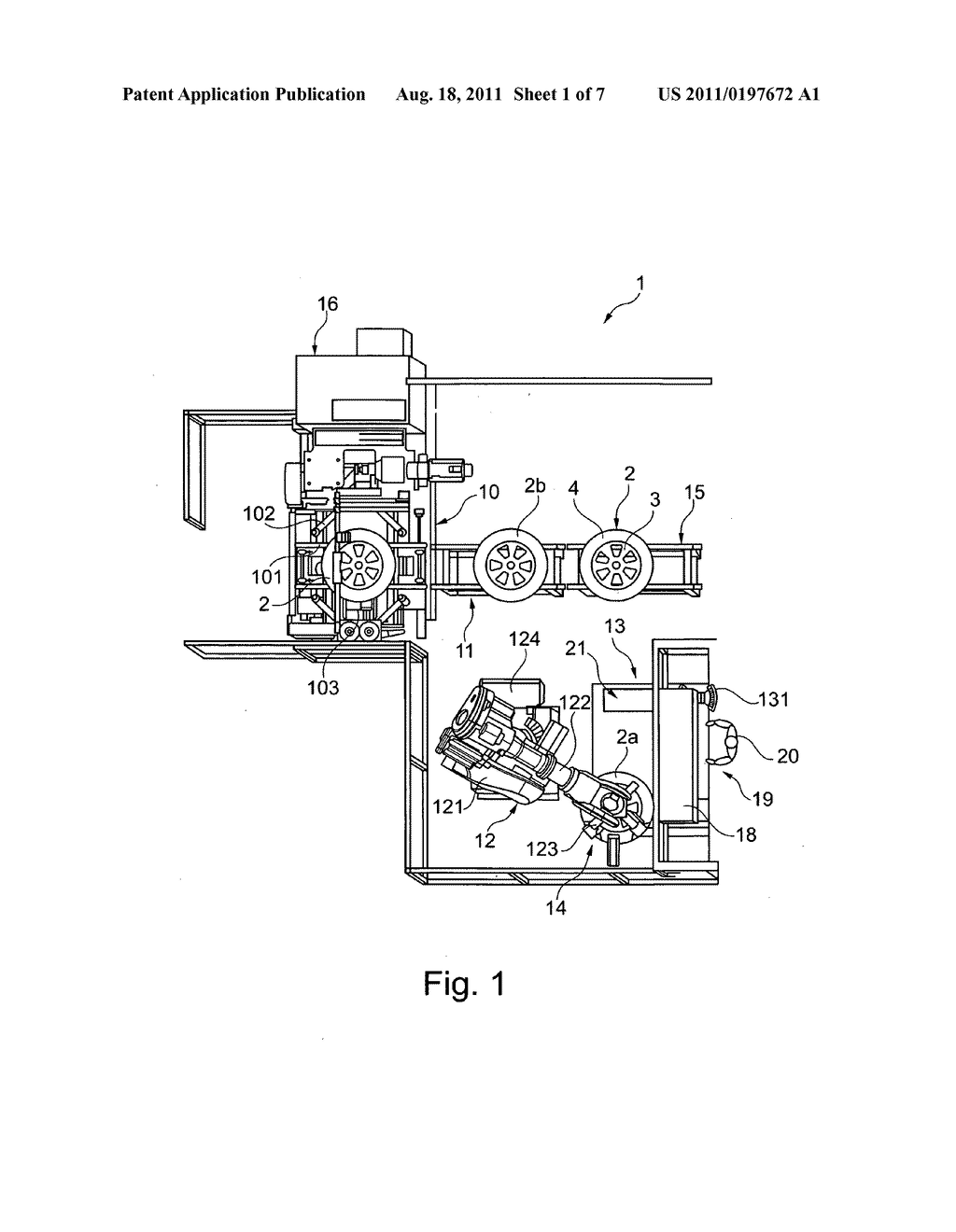 Method and device for unbalance correction on a vehicle wheel - diagram, schematic, and image 02