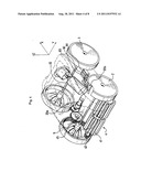 APPARATUS FOR CLEANING AN IMMERSED SURFACE PROVIDED WITH AN ACCELEROMETER     DEVICE WHICH DETECTS GRAVITATIONAL ACCELERATION diagram and image