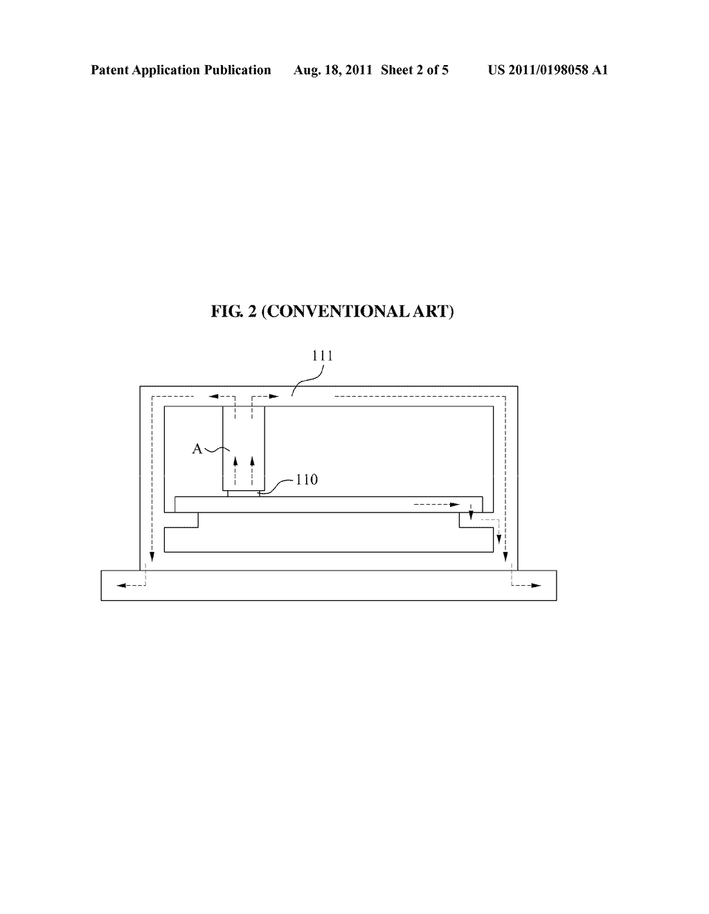 HEAT EXHAUSTION STRUCTURE FOR HEAT DISSIPATING DEVICE - diagram, schematic, and image 03