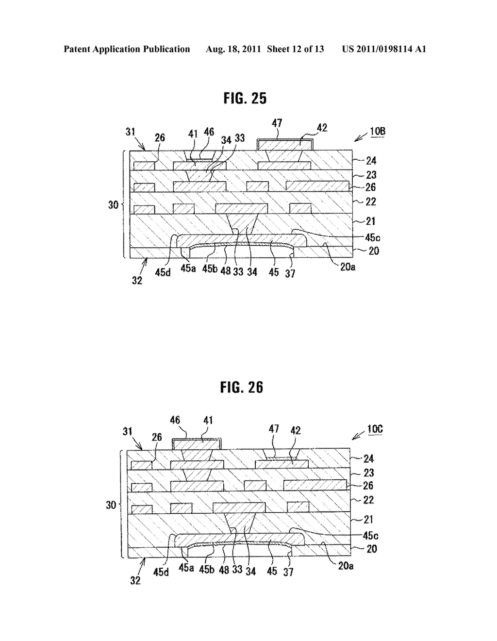 Multilayer Wiring Substrate, and Method of Manufacturing the Same - diagram, schematic, and image 13