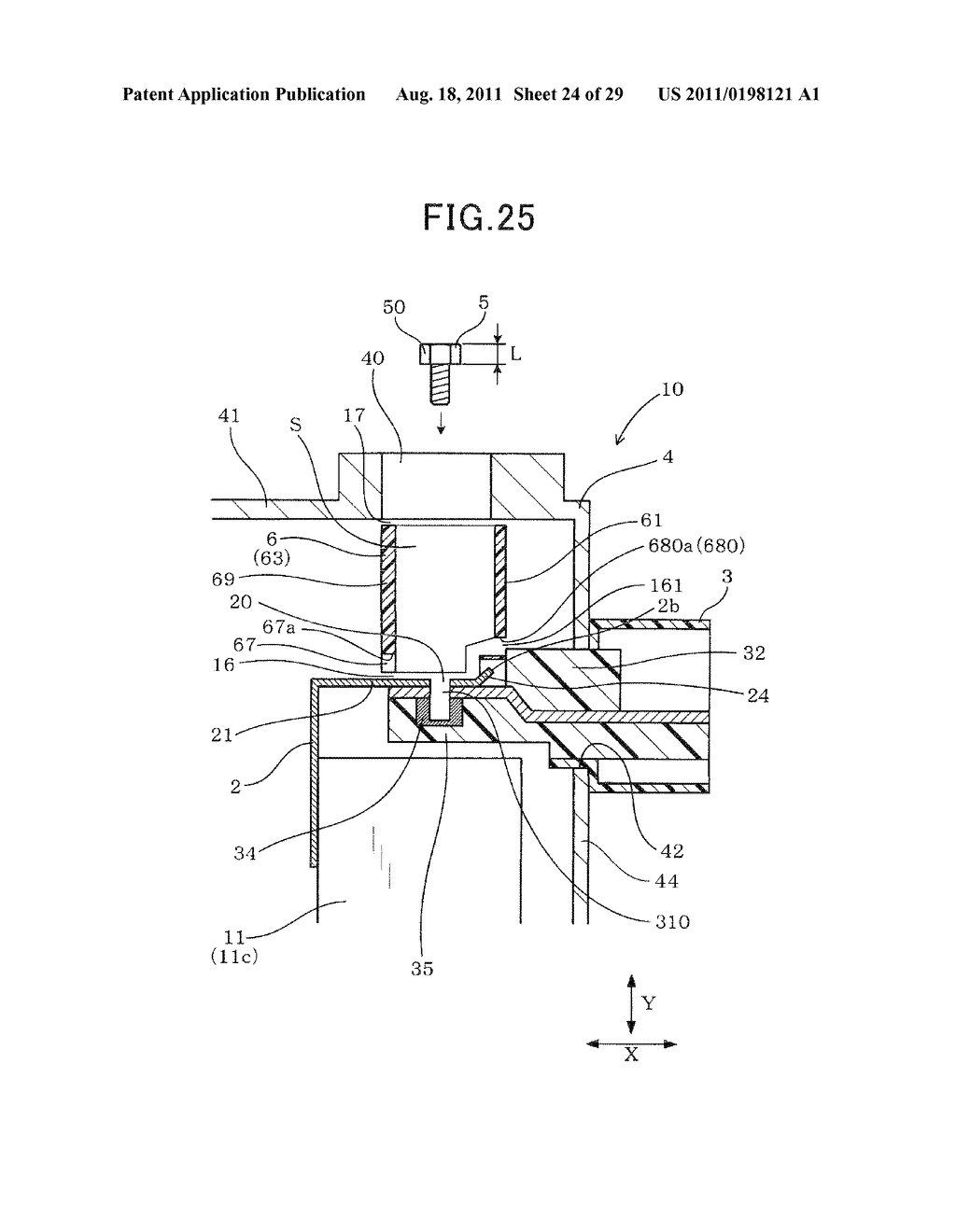 ASSEMBLY OF CASE AND ELECTRONIC COMPONENTS AND COMBINATION OF THE ASSEMBLY     AND EXTERNAL CONNECTORS - diagram, schematic, and image 25