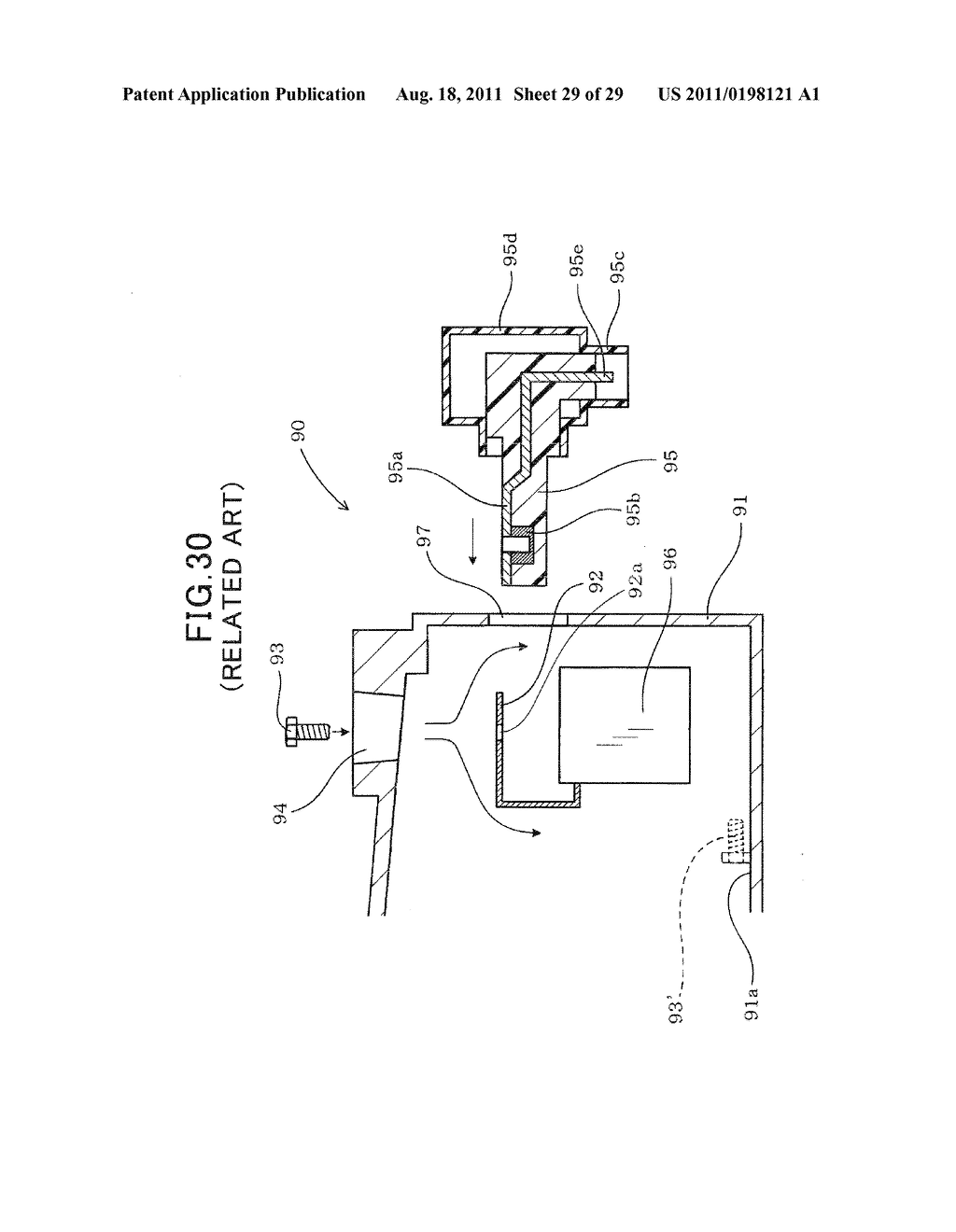 ASSEMBLY OF CASE AND ELECTRONIC COMPONENTS AND COMBINATION OF THE ASSEMBLY     AND EXTERNAL CONNECTORS - diagram, schematic, and image 30