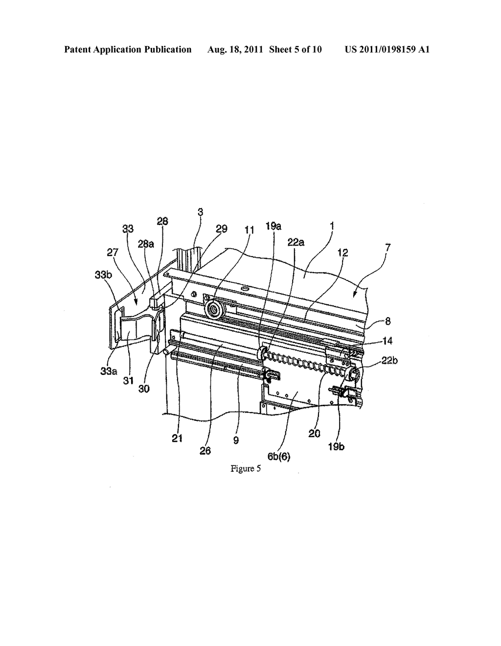 DEVICE FOR PREVENTING TRAVEL OF AN ELEVATOR WITH ITS DOORS OPEN - diagram, schematic, and image 06