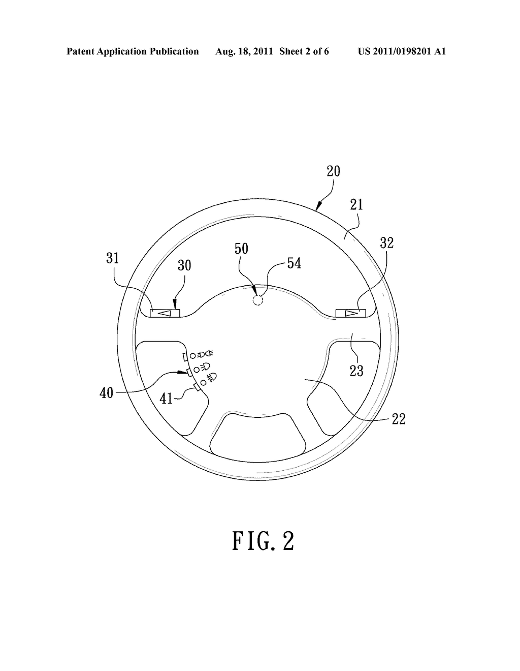 STEERING WHEEL HAVING A DIRECTION LIGHT BUTTON - diagram, schematic, and image 03