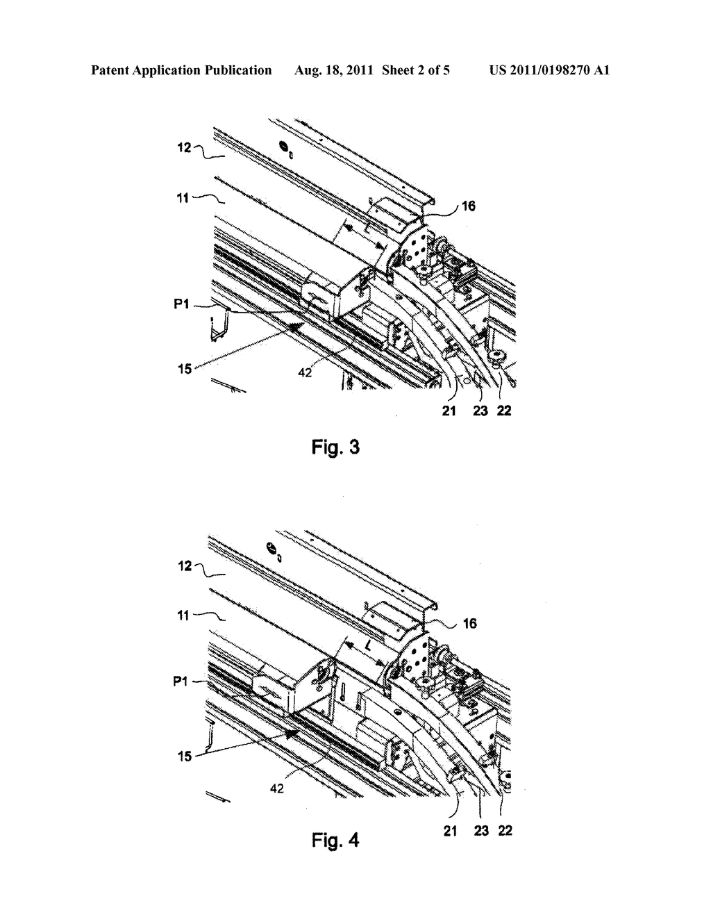 ROLL SORTER DEVICE AND SORTING METHOD FOR SORTING PREFORMS AND TRANSPORT     DEVICE WITH SUCH A ROLL SORTER DEVICE - diagram, schematic, and image 03