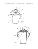 Closure system for a children s drinking bottle or a children s drinking     cup diagram and image