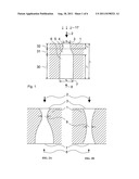 METHOD FOR BORING BOTTLE-LIKE HOLES HAVING A DEFINED GEOMETRY BY MEANS OF     PULSED LASER RADIATION diagram and image