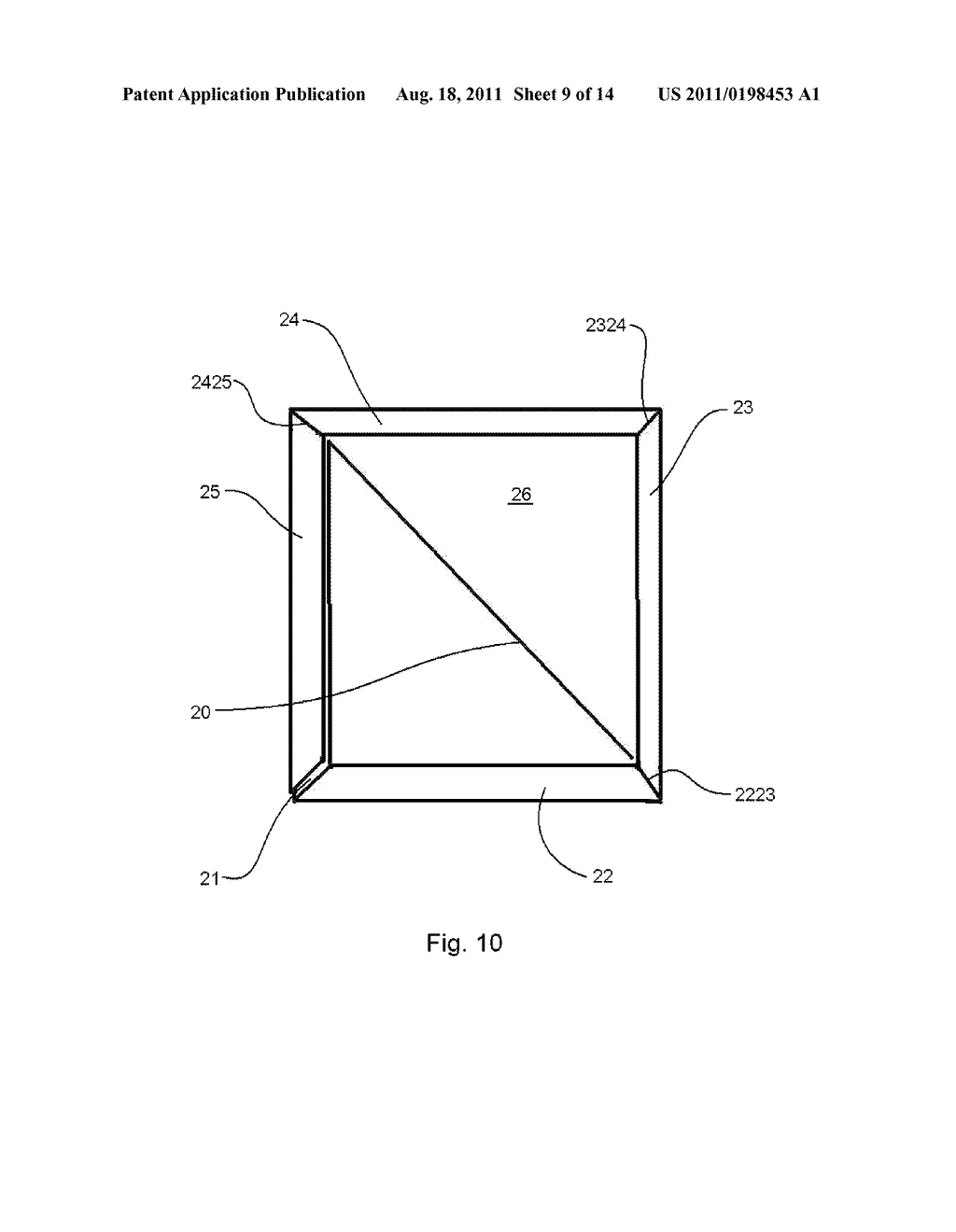 COLLAPSIBLE DISPOSABLE TOOTHBRUSH HOLDER AND BLANK THEREFOR - diagram, schematic, and image 10