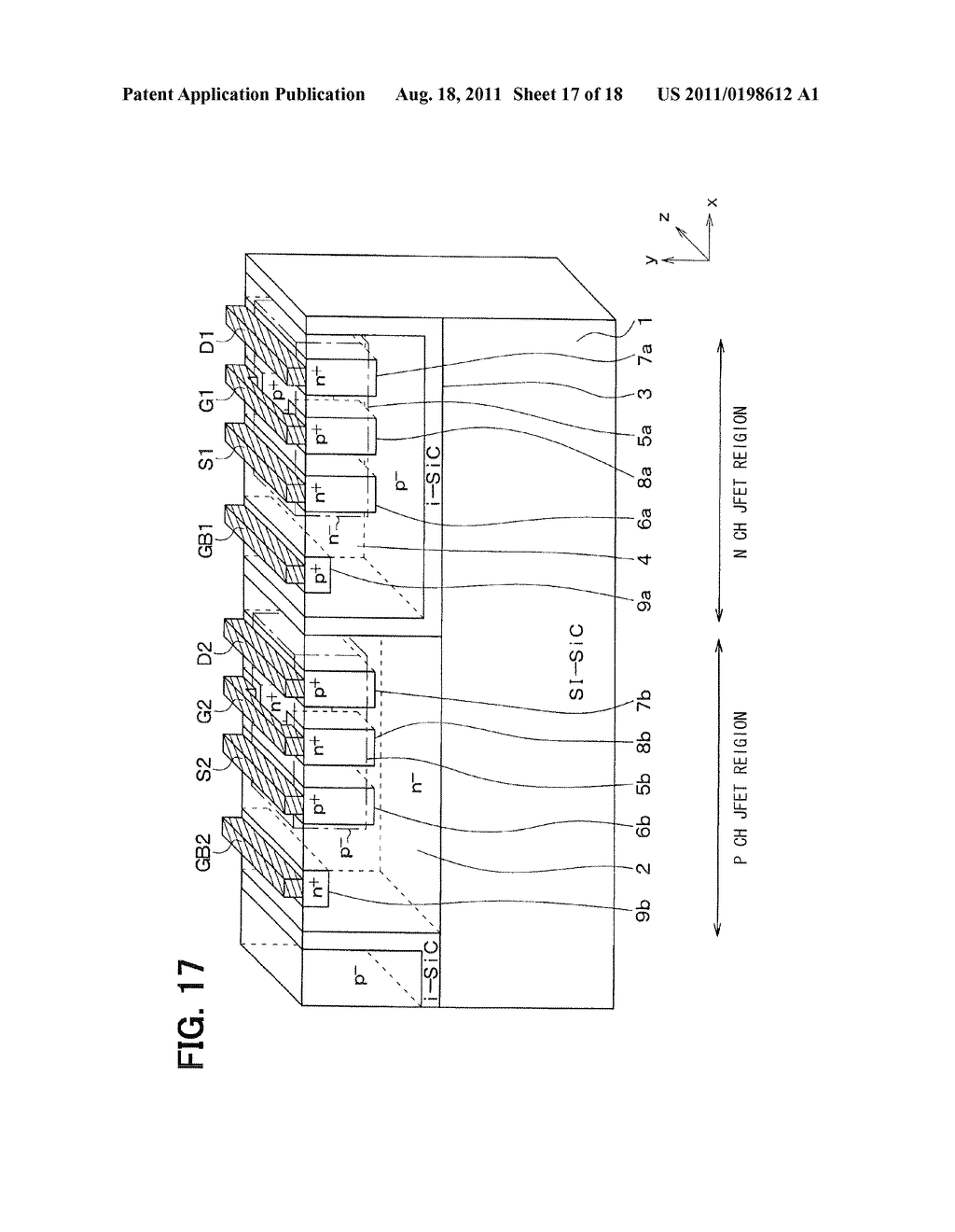 SIC SEMICONDUCTOR DEVICE HAVING CJFET AND METHOD FOR MANUFACTURING THE     SAME - diagram, schematic, and image 18