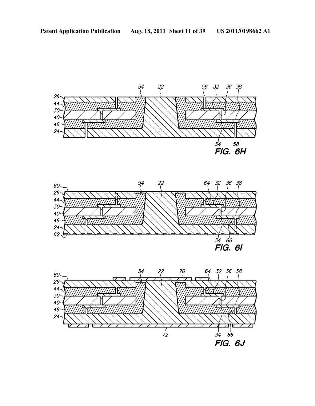 SEMICONDUCTOR CHIP ASSEMBLY WITH POST/BASE HEAT SPREADER AND MULTILEVEL     CONDUCTIVE TRACE - diagram, schematic, and image 12