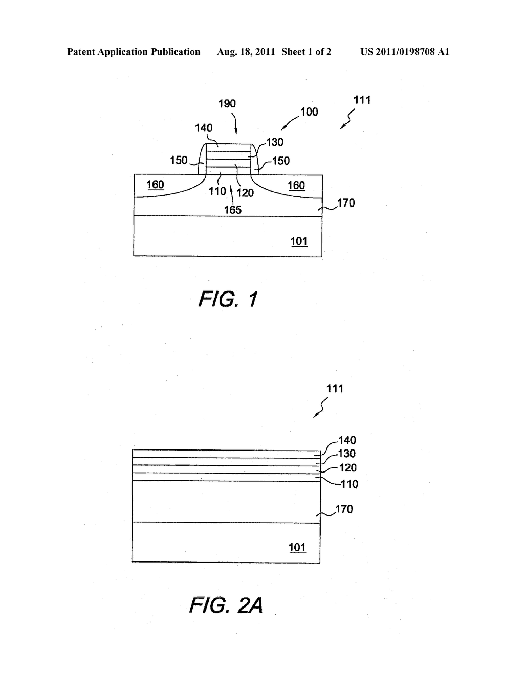 TRANSISTORS HAVING ARGON GATE IMPLANTS AND METHODS OF FORMING THE SAME - diagram, schematic, and image 02