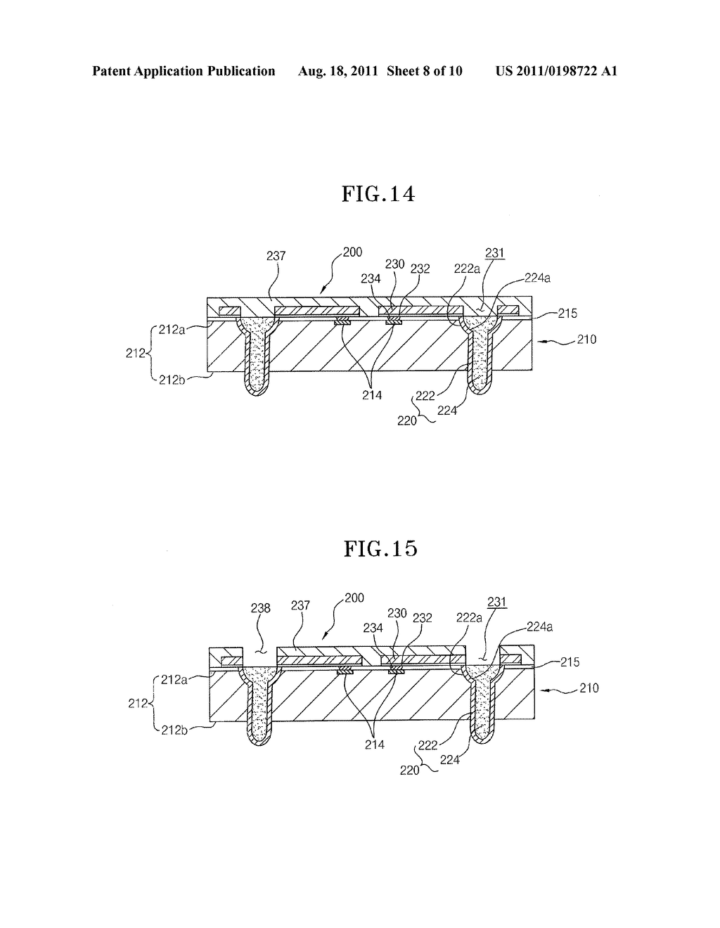 SEMICONDUCTOR PACKAGE THROUGH-ELECTRODE SUITABLE FOR A STACKED     SEMICONDUCTOR PACKAGE AND SEMICONDUCTOR PACKAGE HAVING THE SAME - diagram, schematic, and image 09