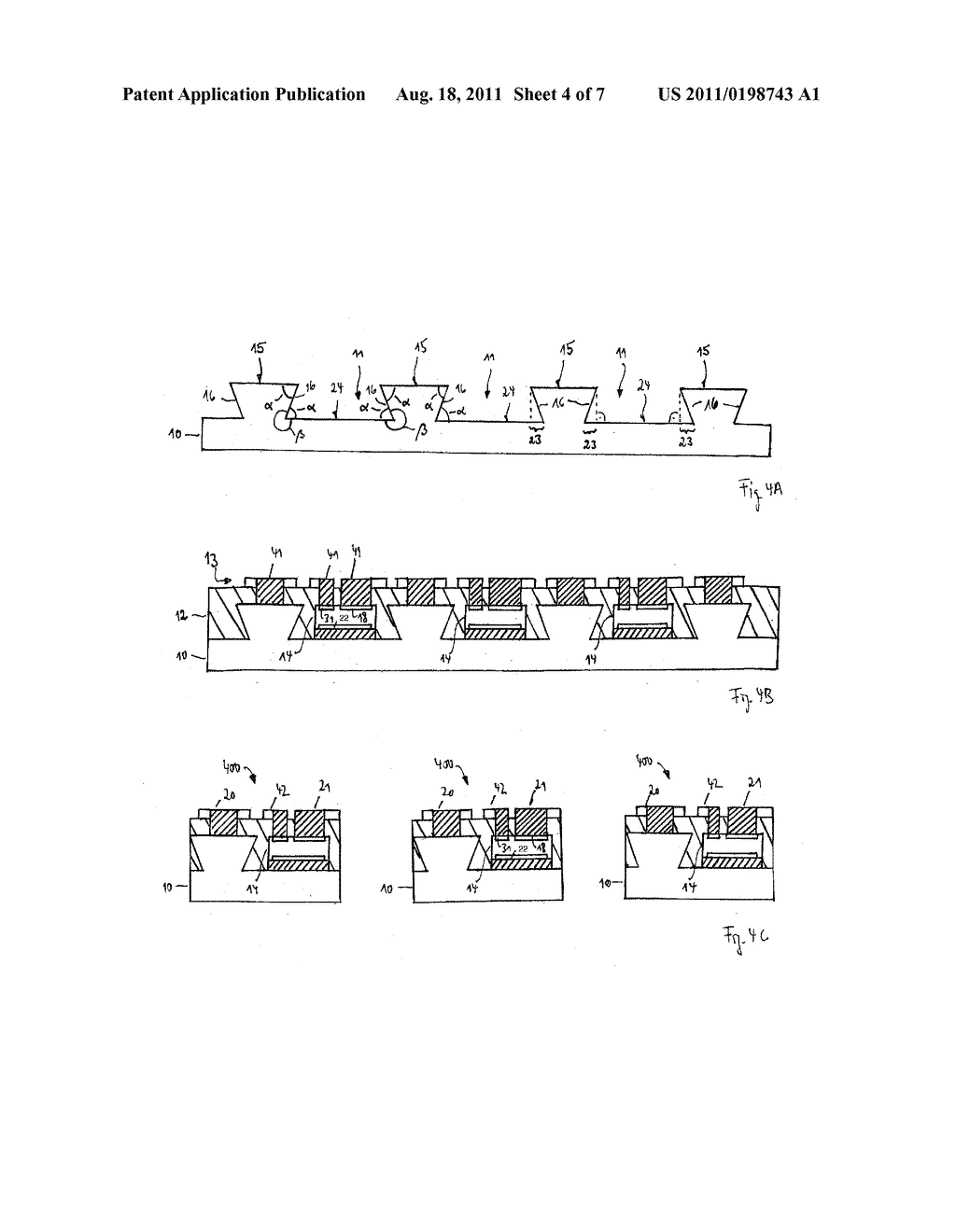Method of Manufacturing a Semiconductor Device with a Carrier Having a     Cavity and Semiconductor Device - diagram, schematic, and image 05