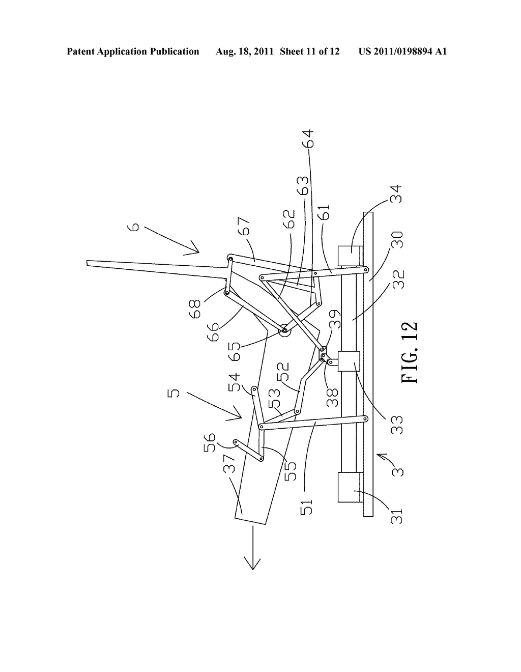 Chair with electrically adjustable components - diagram, schematic, and image 12