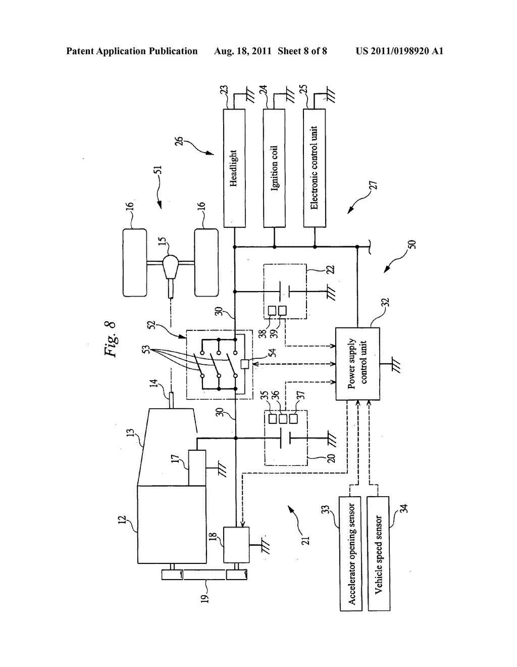 Vehicle power supply apparatus - diagram, schematic, and image 09