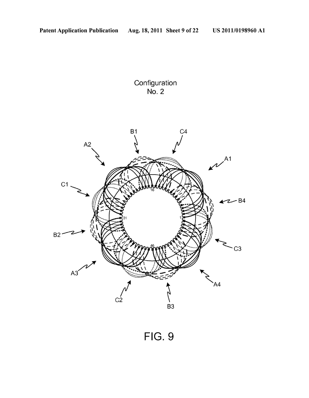 Dual Layer Winding Pattern and Methods of Manufacturing Same - diagram, schematic, and image 10