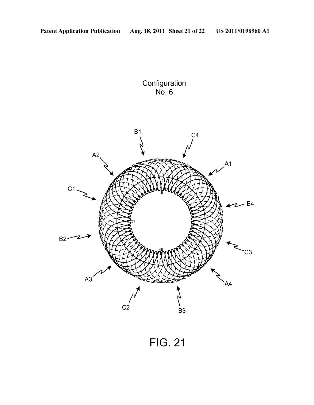 Dual Layer Winding Pattern and Methods of Manufacturing Same - diagram, schematic, and image 22