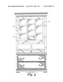 FLAT SCREEN ARMOIRE diagram and image
