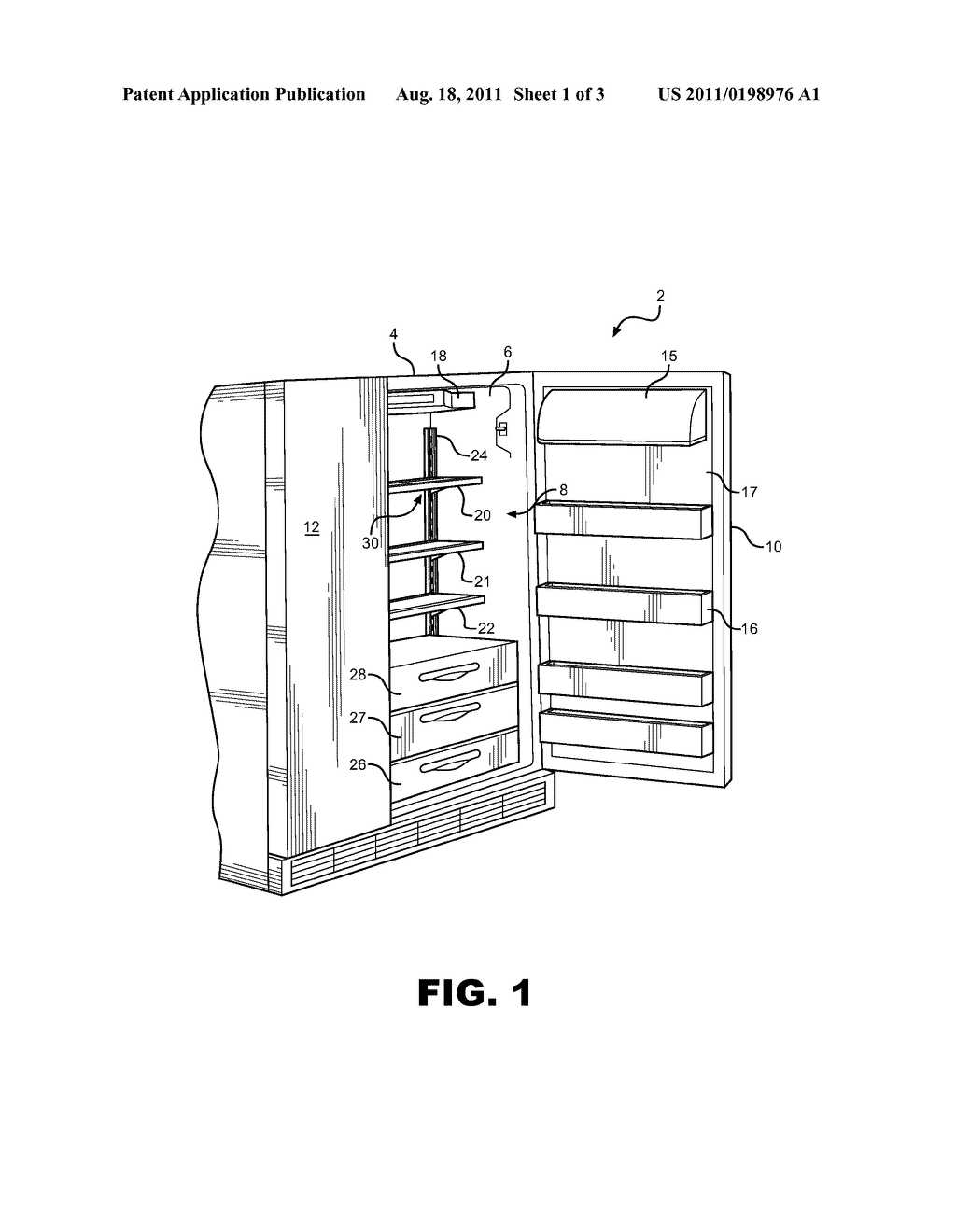 NON-ENCAPSULATED REFRIGERATOR SHELF - diagram, schematic, and image 02