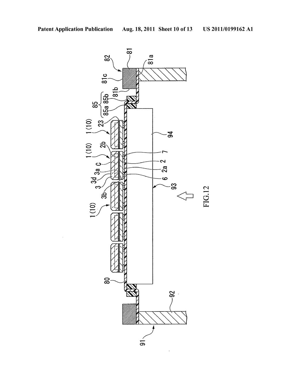 PACKAGE, METHOD OF MANUFACTURING THE SAME, PIEZOELECTRIC VIBRATOR,     OSCILLATOR, ELECTRONIC APPARATUS, AND RADIO-CONTROLLED TIMEPIECE - diagram, schematic, and image 11
