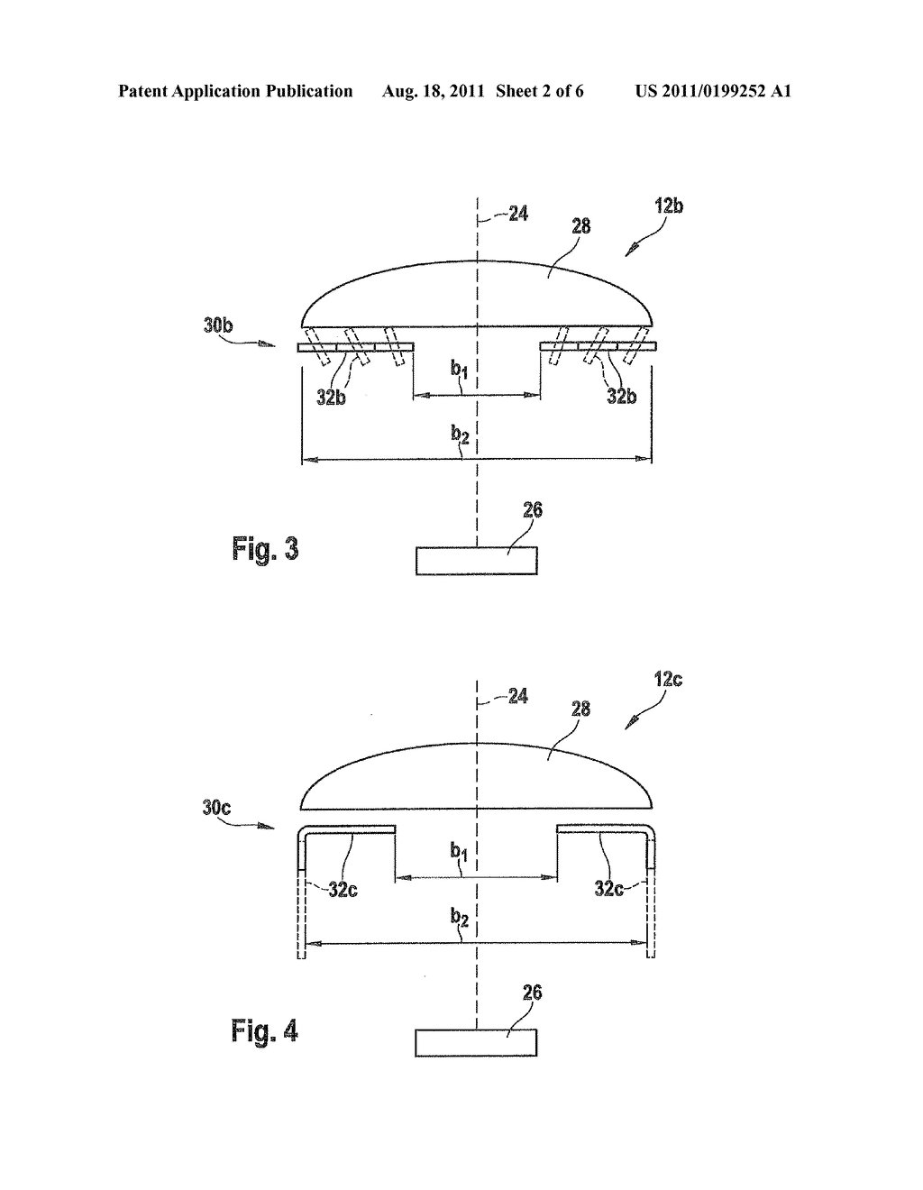 SENSOR DEVICE HAVING A VARIABLE AZIMUTHAL DETECTION RANGE FOR A MOTOR     VEHICLE - diagram, schematic, and image 03