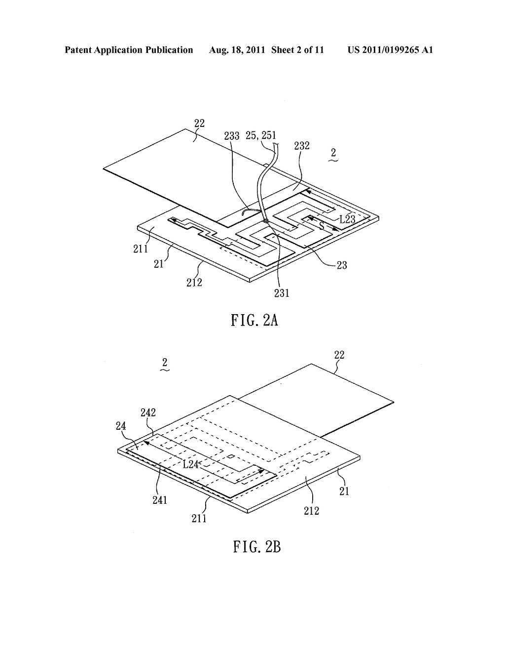 THREE-BAND ANTENNA DEVICE WITH RESONANCE GENERATION AND PORTABLE     ELECTRONIC DEVICE HAVING THE SAME - diagram, schematic, and image 03