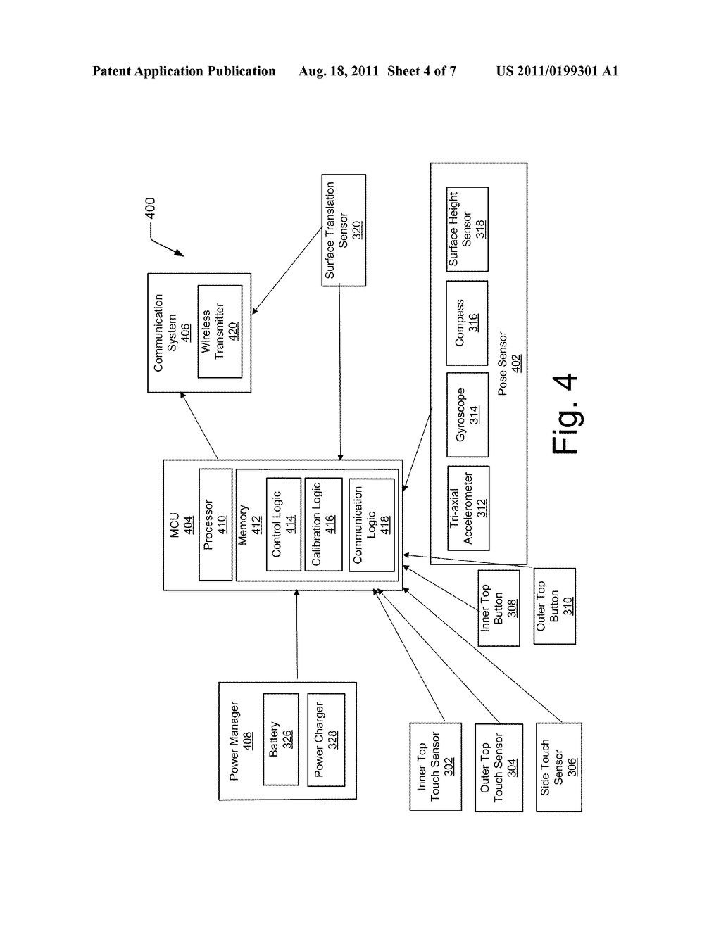 Sensor-based Pointing Device for Natural Input and Interaction - diagram, schematic, and image 05