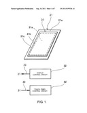 TOUCH PANEL DEVICE OPERATING AS IF IN THE EQUIVALENT MODE EVEN WHEN     DETECTED REGION IS SMALLER THAN DISPLAY REGION OF DISPLAY DEVICE diagram and image