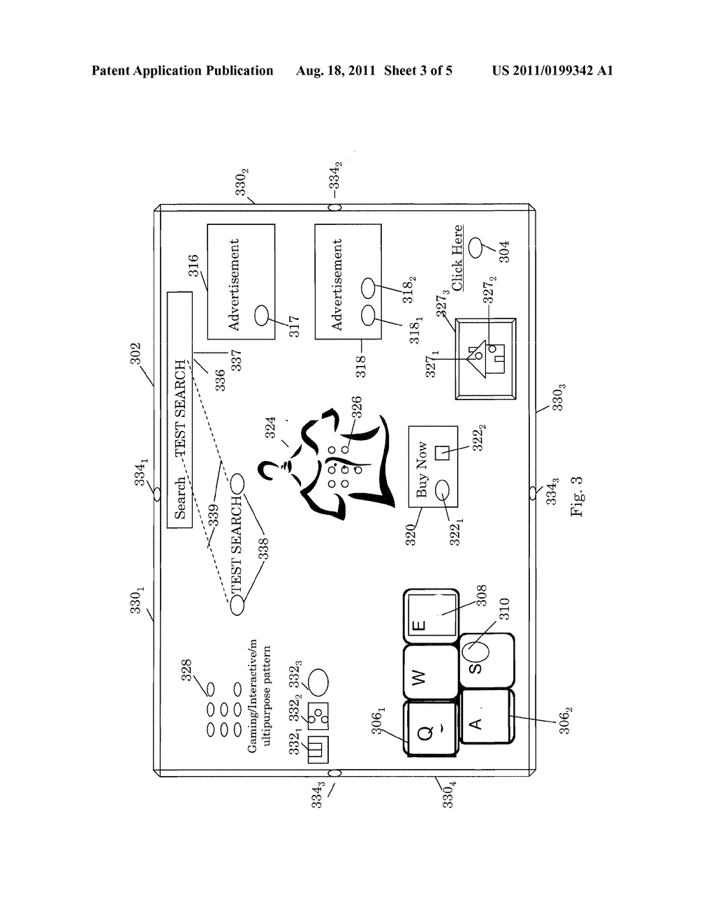 APPARATUS AND METHOD FOR PROVIDING ELEVATED, INDENTED OR TEXTURIZED     SENSATIONS TO AN OBJECT NEAR A DISPLAY DEVICE OR INPUT DETECTION USING     ULTRASOUND - diagram, schematic, and image 04