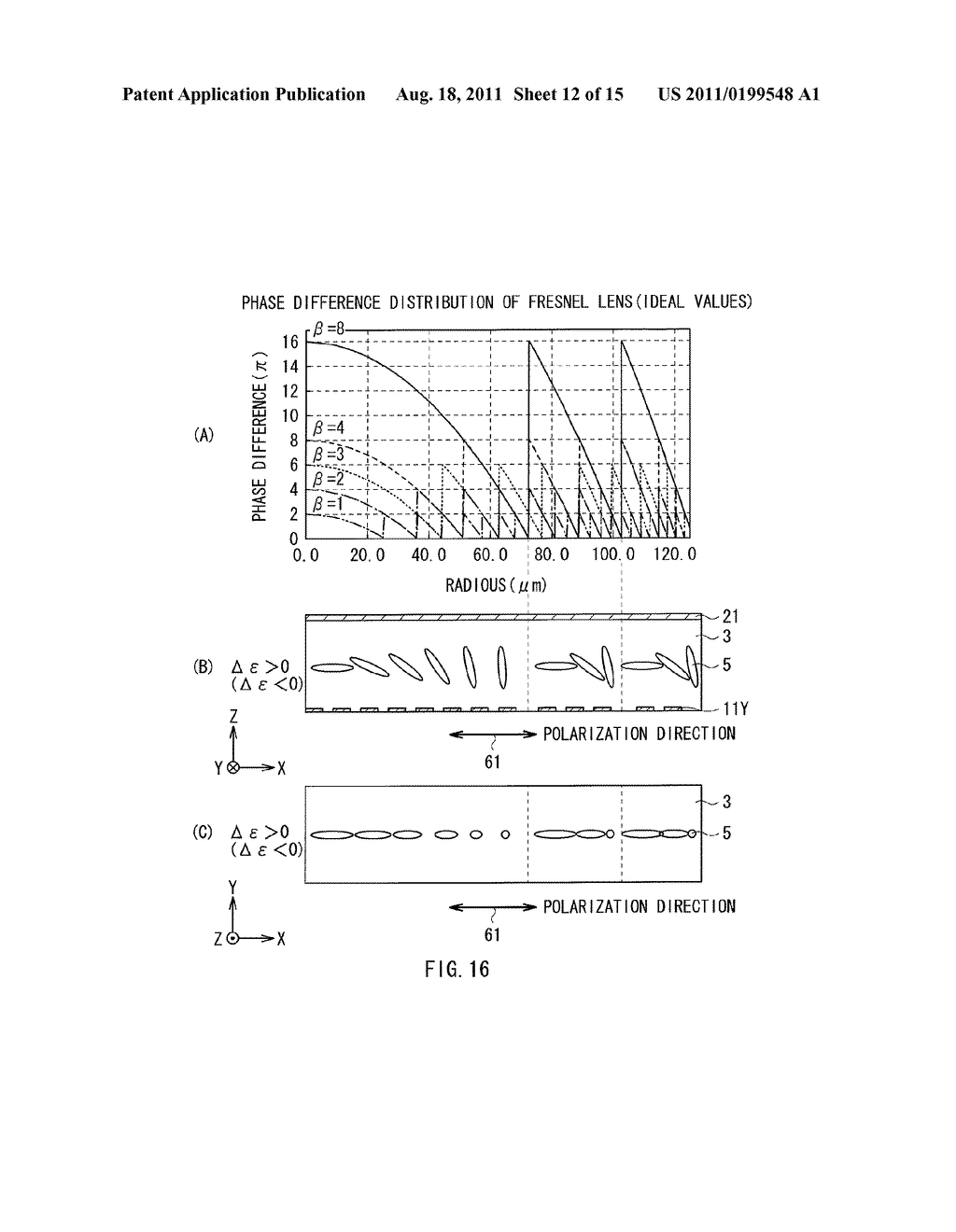 LIQUID CRYSTAL LENS AND DISPLAY DEVICE - diagram, schematic, and image 13