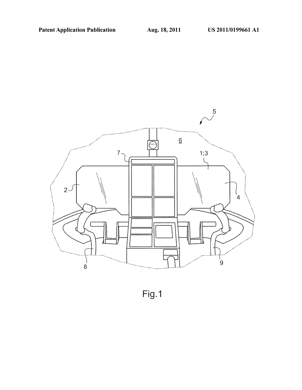 COCKPIT FOR AN AIRCRAFT - diagram, schematic, and image 02