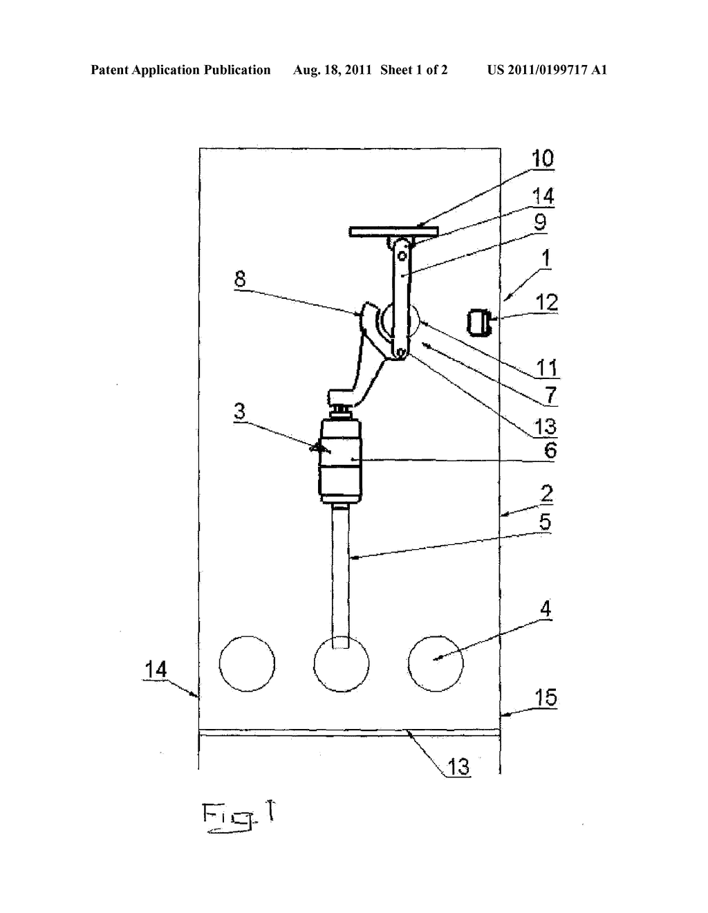 ELECTRIC POWER DISTRIBUTION ARRANGEMENT AND A SWITCHGEAR PROVIDED     THEREWITH - diagram, schematic, and image 02