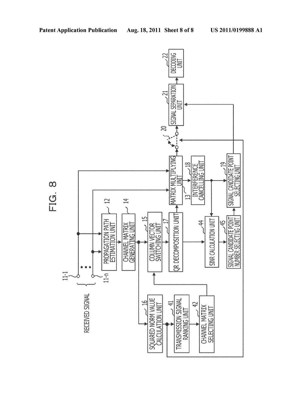 SIGNAL SEPARATION DEVICE AND SIGNAL SEPARATING METHOD - diagram, schematic, and image 09