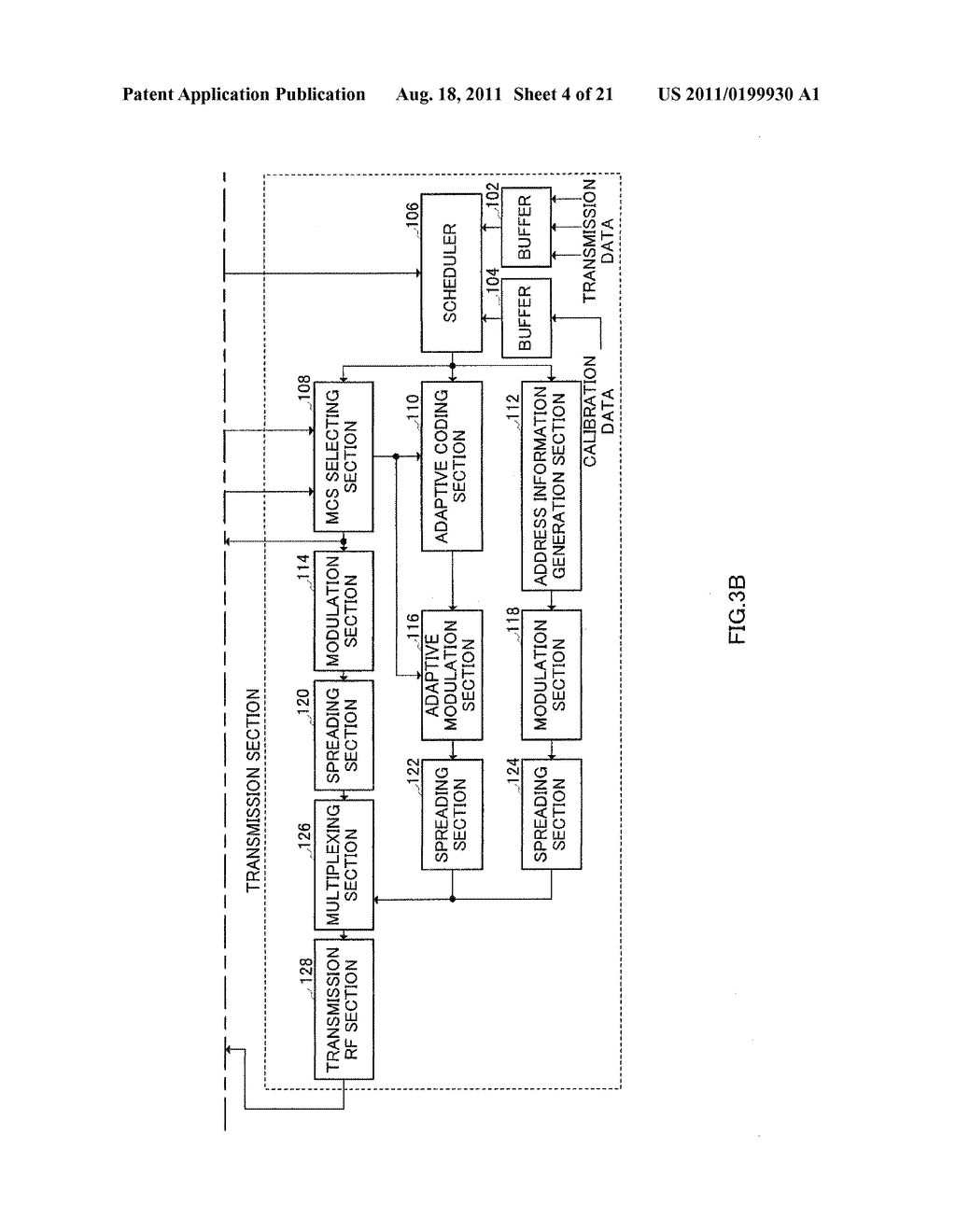 COMMUNICATION APPARATUS, CALIBRATION DATA TRANSMISSION METHOD, AND METHOD     FOR UPDATING A CORRESPONDENCE RELATIONSHIP - diagram, schematic, and image 05
