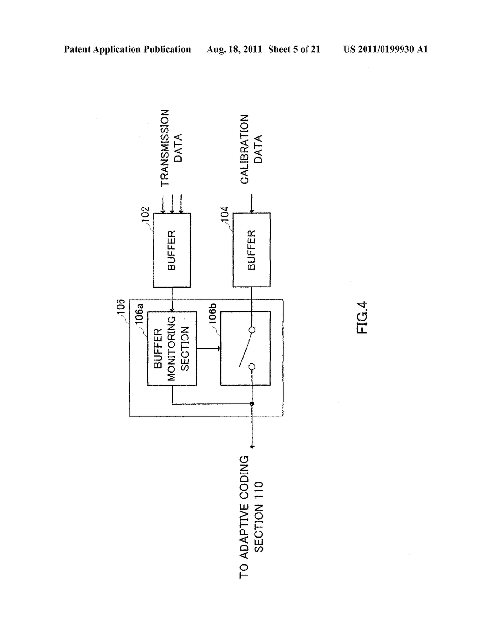 COMMUNICATION APPARATUS, CALIBRATION DATA TRANSMISSION METHOD, AND METHOD     FOR UPDATING A CORRESPONDENCE RELATIONSHIP - diagram, schematic, and image 06