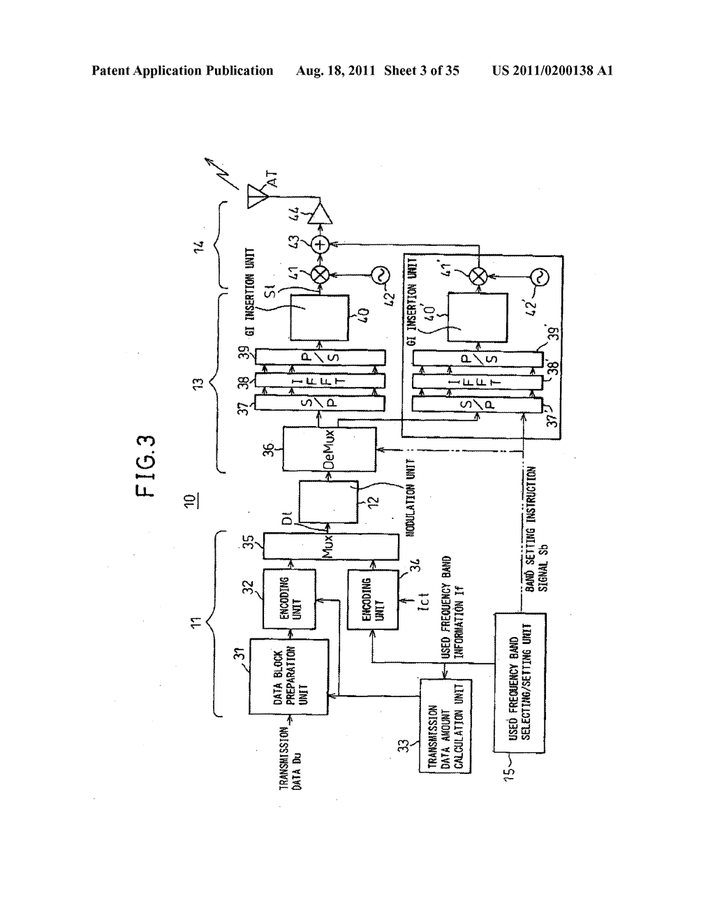 COMMUNICATIONS APPARATUS AND COMMUNICATIONS SYSTEM USING MULTICARRIER     TRANSMISSION MODE - diagram, schematic, and image 04