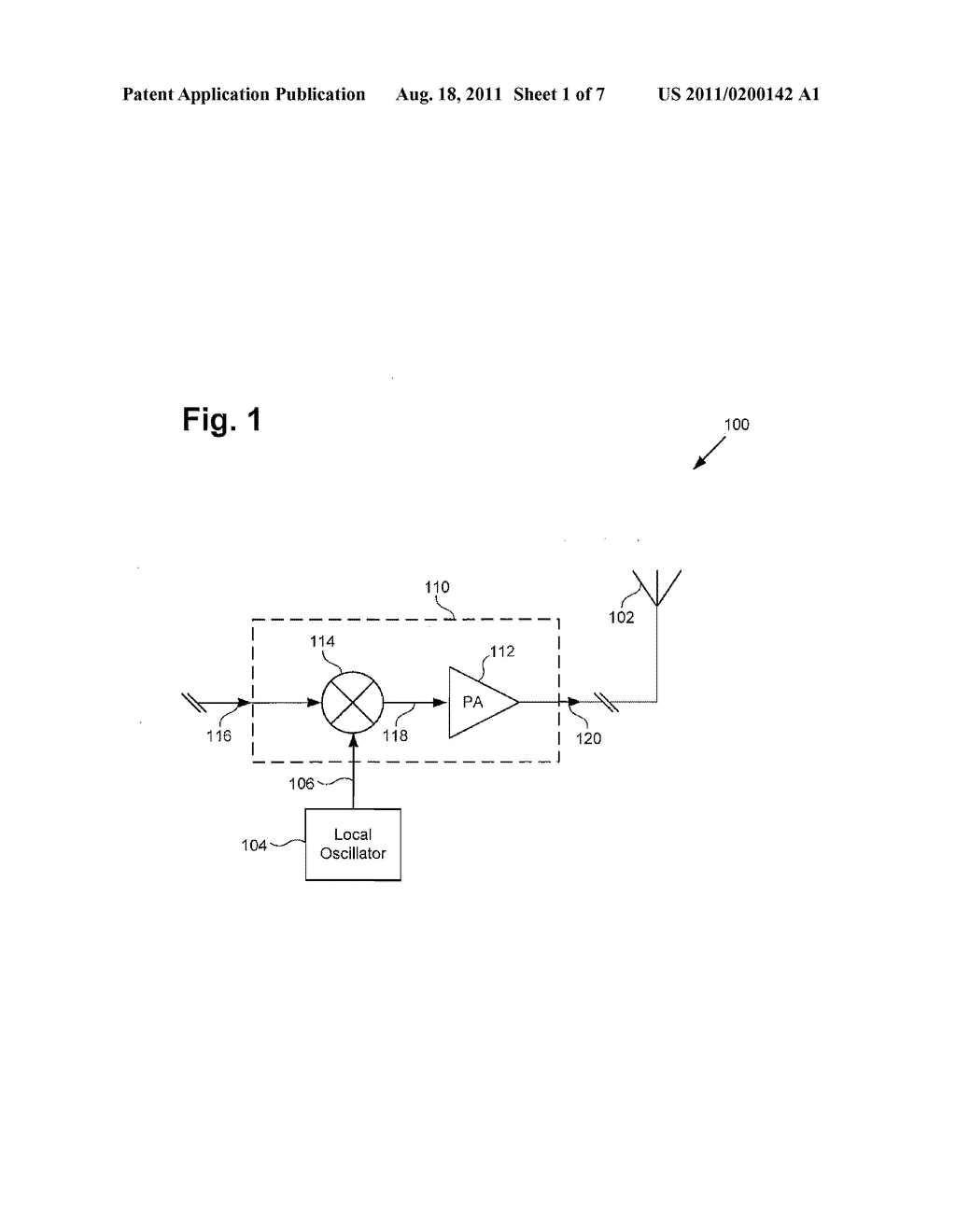 Up-Converted and Amplified Transmission Signal Using Log-Antilog - diagram, schematic, and image 02