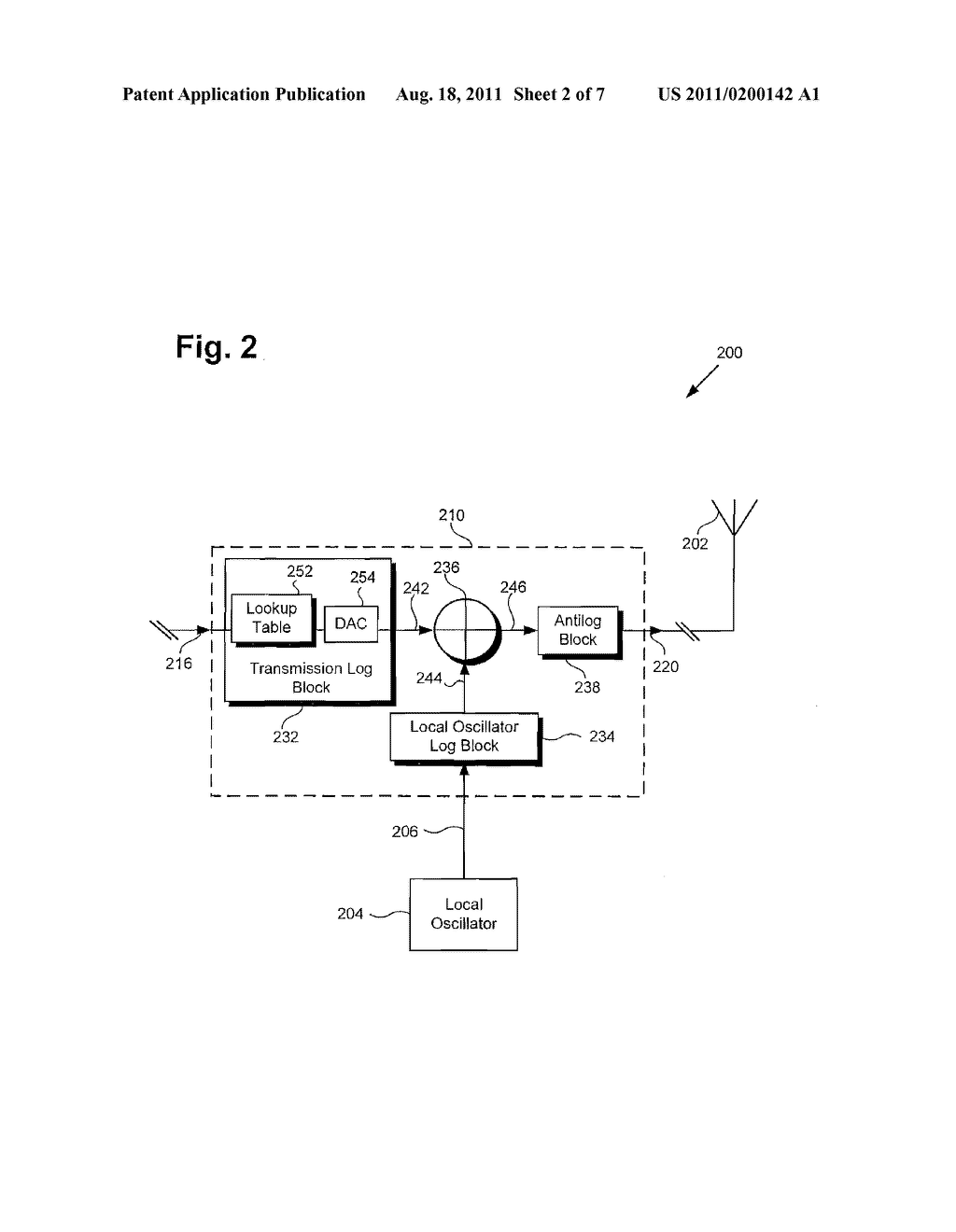 Up-Converted and Amplified Transmission Signal Using Log-Antilog - diagram, schematic, and image 03