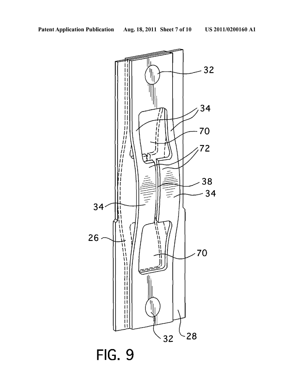 SPLIT SPRING ANTI-FRETTING FUEL ROD SUPPORT STRUCTURE - diagram, schematic, and image 08